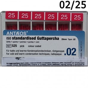 Guttapercha 02 №25 (L:28) 120 шт., VDW 0001911482