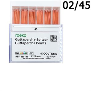 Гуттаперча 02/№45 (100 шт) ROECO Coltene 1231913930