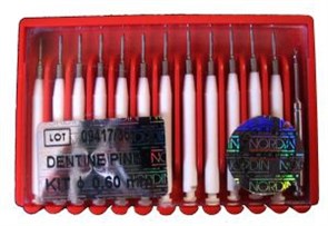 Штифты титановые парапульпарные 0,6мм 12 шт.+ 1 раз. H.Nordin (Швейцария) 00000910098