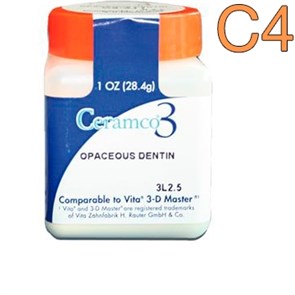 Ceramco 3 Opaceous Dentine цвет C4, 1 унция 28.4г (Опак-дентин) 0001914373