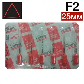 ProTaper ручной F2 (25мм) (6 шт.) крас. 00000002502