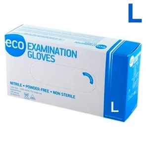 Перчатки Нитриловые ECO NITRILE (Голубые) L 200 шт 4 гр., Heliomed 1231912687