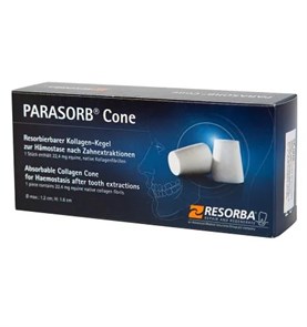 Губка гемостатическая PARASORB Cone, конусы d 1,2 см h 1,6 см 10 штук RESORBA 1231913985