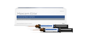 Maxcem Elite™ Elite (прозрачный) композитный цемент двойного отверждения для непрямых реставраций, 2 шприца по 5 г. 34058