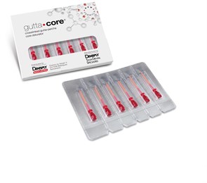 Dentsply GuttaCore - обтуратор из поперечно-сшитой гуттаперчи N20, 30 штук. A1703P0042000