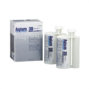 Слепочная масса А-силиконовая Aqium 3D HEAVY в двойном картридже 5:1 (2 х 380 мл) 85133