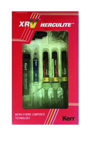 Herculite Mini Kit (3 шприца по 3 г) - композитный  материал эмаль А2, C3, дентин D3, OptiBond Solo Plus, протравливающий гель. 62831