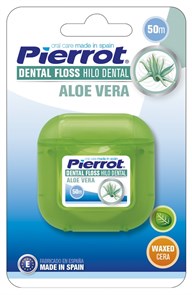 Нить межзубная вощеная Aloe Vera Dental Floss с алоэ и фтором, 50 м 8411732104119