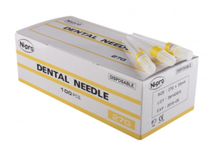 Иглы карпульные Nipro Dental Needle 27G, 0.4*35 мм (100 шт), Корея инъекционные одноразовые евростандарт st404538