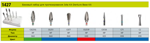 Набор для протезирования Jota Kit Denture Base (7 инструментов). 1427(KITDENTUREBASE)