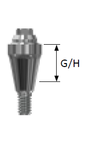 Абатмент мультюнит, прямой, высота десны 2.5 мм, мостовидный, Regular AIHMAR25