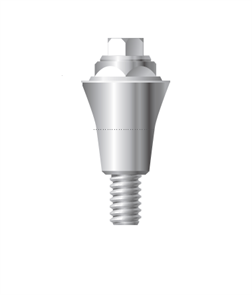 Прямой мультиюнит абатмент (Conical abutment) диаметр 4.8 мм, длина 3 мм, для стандартной и широкой линейки. UCA4803