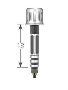 Имплантовод ручной, узкий, длина рабочей части 18 мм, для стандартной линейки. FDW3518A
