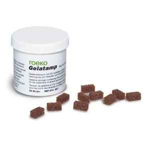 GELATAMP - кровеостанавливающая губка, содержащая коллоидное серебро, 50 шт 274007