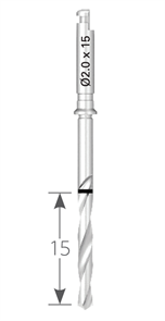 Сверло NAVI диаметр 2,0 мм, длина 15 мм . ISD2015M