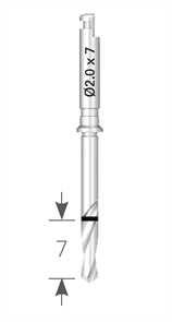 Сверло NAVI диаметр 2,0 мм, длина 7 мм . ISD2007M