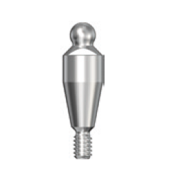 Абатмент Astra Tech шаровидный 4.5/5.0, высота десны 4 мм (Ball Abutment 4.5/5.0, H - 4 mm). 24421