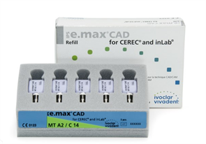 Блоки Ivoclar Vivadent IPS emax CAD CEREC/inLab MT A3 C14 5 шт 680030