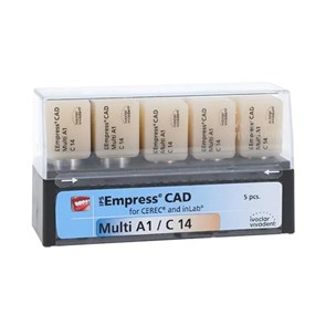 Блоки Ivoclar Vivadent IPS Empress CAD CEREC/inLab Multi A1 C14 5 шт 602598