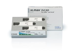 Блоки Ivoclar Vivadent IPS emax ZirCAD CER/inMT Mul A3 B45, 3 шт 694543