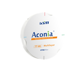 Диск диоксида циркония Aconia TT-ML, A1, 95x16 мм TTML-A195x16