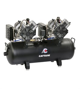 Компрессор Cattani для CAD/CAM, 215 л/мин при 8 атмосфер ресивер 100 л 013410(013400)