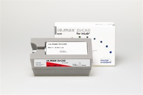 Блоки Ivoclar Vivadent IPS emax ZirCAD for InLab MO 0 B85 L-22/1 из оксида циркония, 1 шт 605471