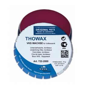 Воск для вкладок THOWAX, цвет бордовый, 70 г. 722-0000