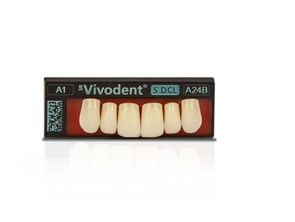 Зубы SR Vivodent S DCL Набор из 6 зубов Chromascop фронт.верх U A26 A1 683579