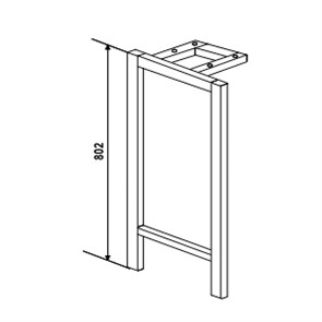 Д-02 Дополнительная опора столешницы Д-02