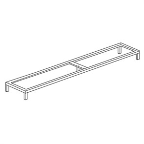 Подставка П-4 под 4 модуля Бизнес"с ножками из нержавеющей стали П-4Бизнес