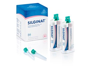 Silginat Normal pack13846 Silginat Normal pack (6 x 50 ml, 6 mixing tips): Стоматологический А-силикон среднетекучий. 13846