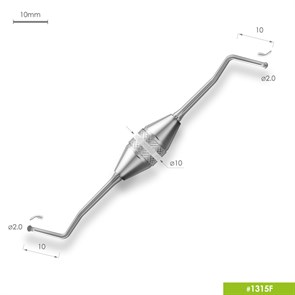 1315F Экскаватор двухугловой  Ø2.0mm. Эргономичная ручка Ø10мм 1315F