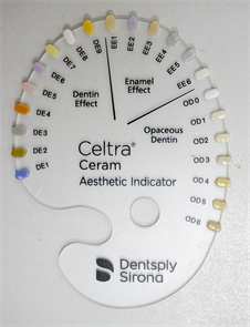 Celtra Ceram Шкала цветов Shade Indicator - Aesthetic Indicator, арт: 601004 601004