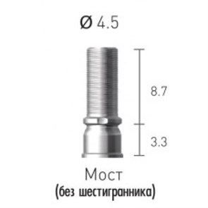 Винт абатмента без шестигранникаSTC45BL Цилиндр титановый, винт абатмента без шестигранника, Dentium (Ю.Корея) STC45BL