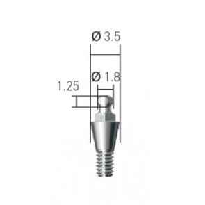 BAB350018 Шариковый аттачмент, Dentium (Ю.Корея) BAB350018