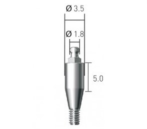 BAB355018 Шариковый аттачмент, Dentium (Ю.Корея) BAB355018