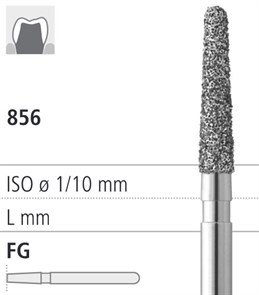 Боры стоматологические алмазные FG 856/018, красный, 6шт. ISO код 314198514018., арт: FG4235/6 FG4235/6