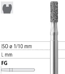 Боры стоматологические алмазные FG 835/009, 1шт. ISO код 314109534009., арт: FG212/1 C FG212/1C