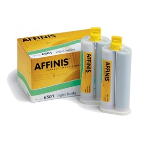 AFFINIS Light Body - жидкотекучий корригирующий материал (А-силикон), второй слой, 2х50 мл + 12 смес 6501