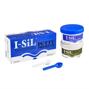 I-SiL Premium Putty - поливинилсилоксановая оттискная масса (А-силиконы), 2х290 г 7151RG