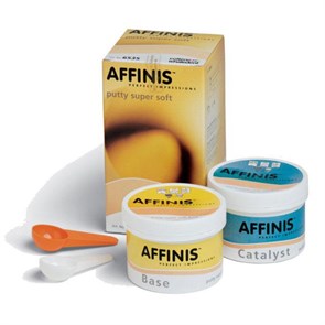 AFFINIS Putty Super Soft - оттискной материал, базовый слой (A-силикон), база 300 мл, катализатор 30 6535