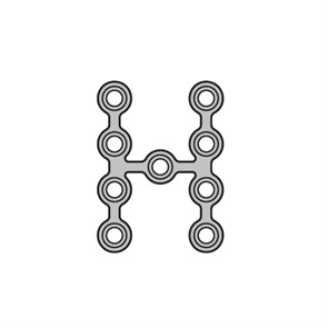 Микропластина Н-образная, толщина 0.6 мм 410.10