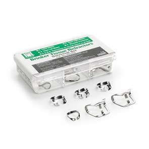 HYGENIC BRINKER UNIVERSAL CLAMP SET - набор кламмеров для сильно разрушенных зубов, 6 шт H-01054