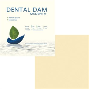 Dental Dam - завеса стоматологическая для изоляции полости рта, натуральная/толстая, 36 шт 0900