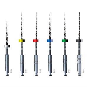 Bio RaCe Basic - базовый набор файлов (BRO-19 мм, BR1, BR2, BR3, BR4, BR5), 31 мм, 6 шт 700BIOBAS31