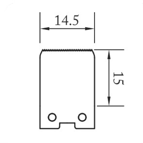 Насадка для элеватора, 14,5х15 мм LTRBS