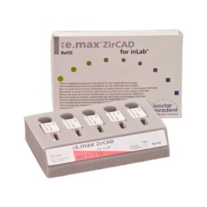 IPS e.max ZirCAD inLab - блоки из оксида циркония, цвет MO 2 C15, 5 шт 608451