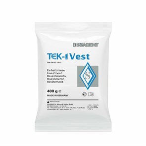 TEK-1 VEST - сверхтекучая, фосфатная, высокоточная паковочная масса, без графита, коробка 5 кг (28 х 180 г) 261104