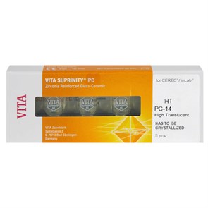 VITA SUPRINITY PC for CEREC/inLab, HT, PC-14 3D-MASTER - стеклокерамические блоки (цвет на выбор), 5 шт EC4S0101**